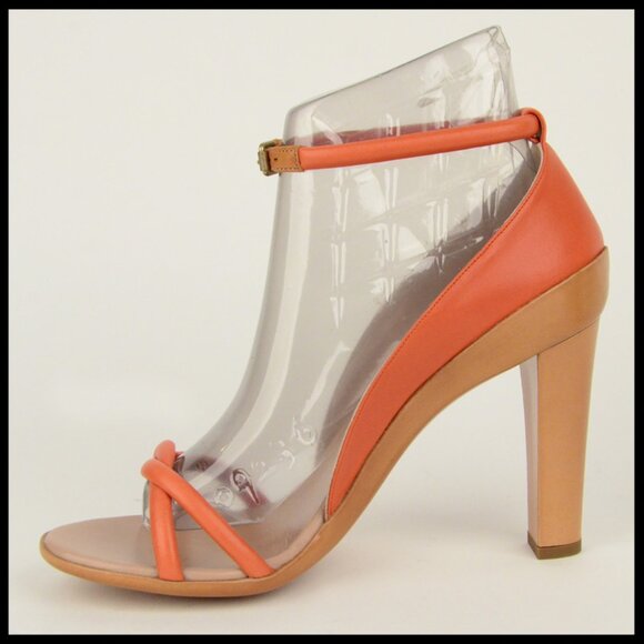 CHLOE SHOES STRAPPY SANDALS 'CALENDULA' LEATHER HIGH HEEL sz 41 US 10.5 - Picture 3 of 10